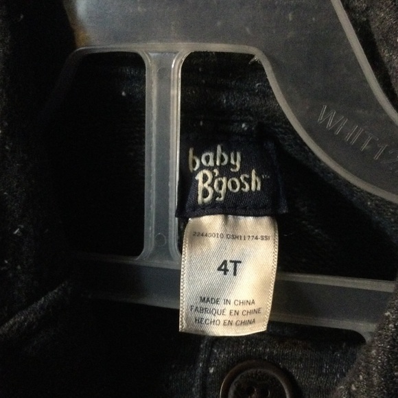 Oshkosh Gosh baby b’gosh comfy dark gray suit jacket and pants size 4t set only - Picture 2 of 13